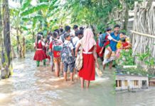 শরীয়তপুর ও রাজবাড়ীতে বন্যা ৫৫৪ বিদ্যালয়ে পরীক্ষা স্থগিত