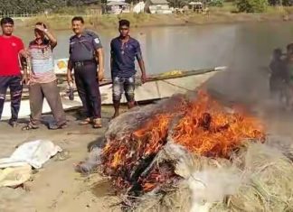 শরীয়তপুরের নড়িয়ায় নিষেধাজ্ঞা অমান্য করে মা ইলিশ শিকার-১৮ জেলে আটক