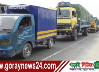 ঢাকা-টাঙ্গাইল মহাসড়কে তীব্র যানজট, দুর্ভোগে যাত্রীরা