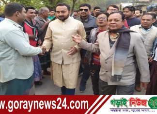 সদরের স্বতন্ত্র প্রার্থী পারভেজ আনোয়ার তনু’র মনোহদিয়া ও গোষ্মামী দূর্গাপুর ইউনিয়নে শুভেচ্ছা বিনিময়